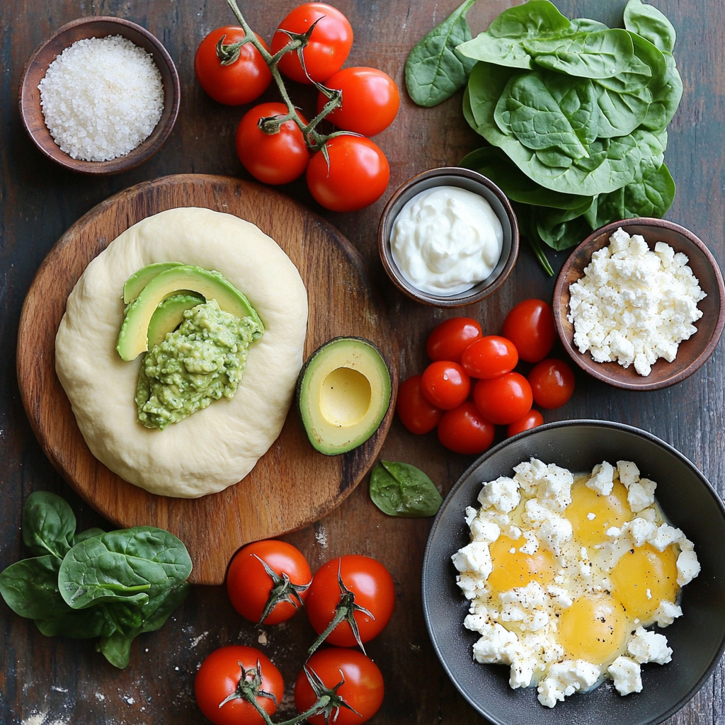 Green Goddess Veggie Pizza ingredients