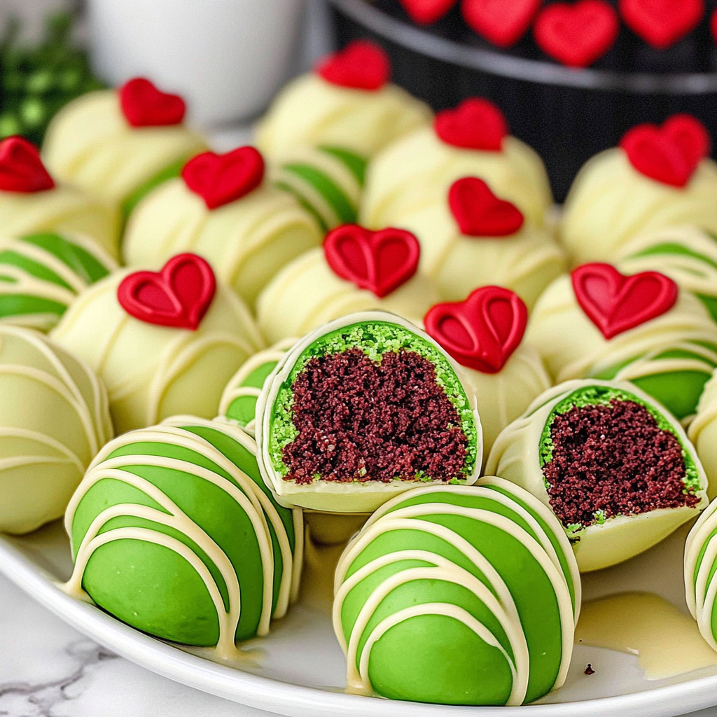 Grinch Oreo Balls