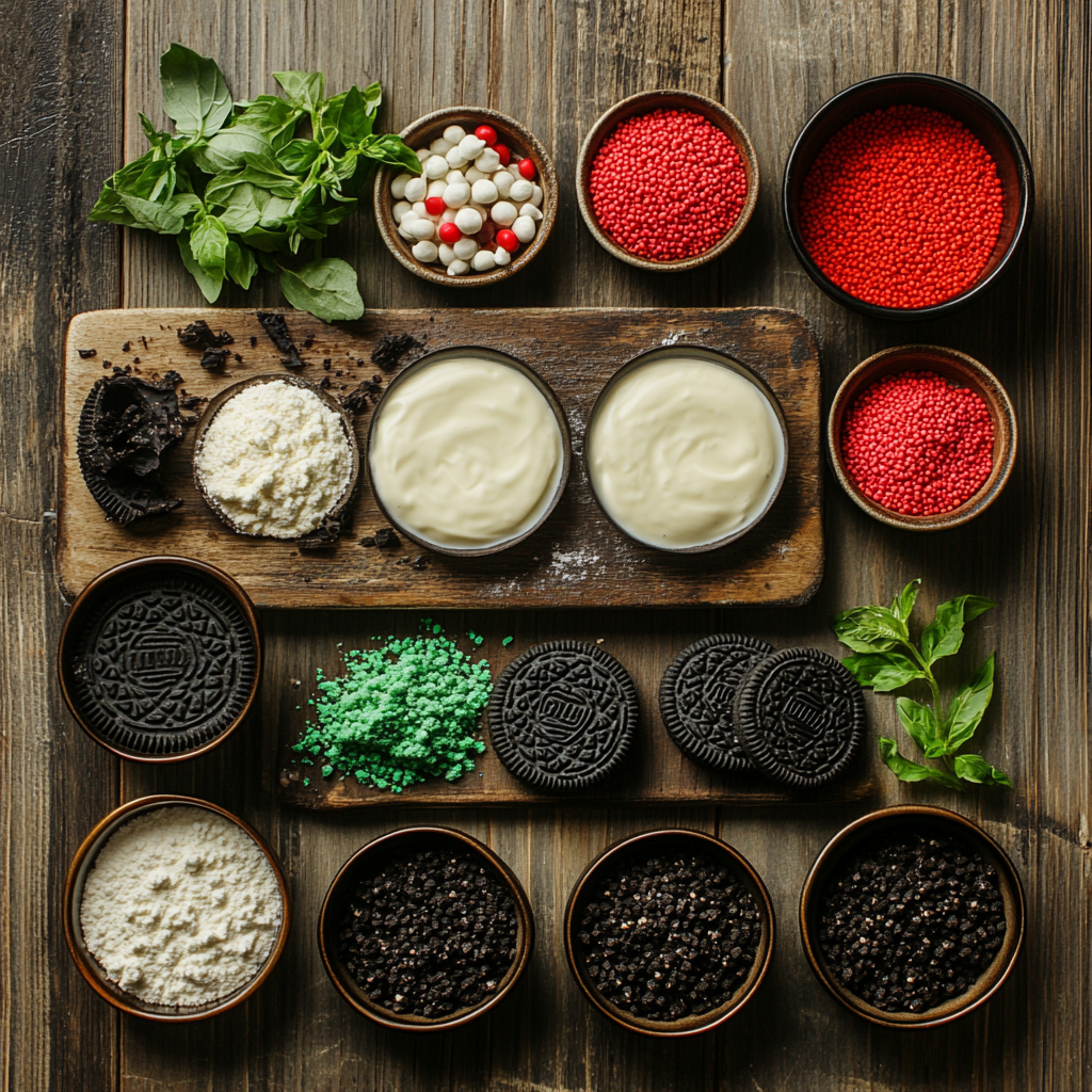 Grinch Oreo Balls ingredients