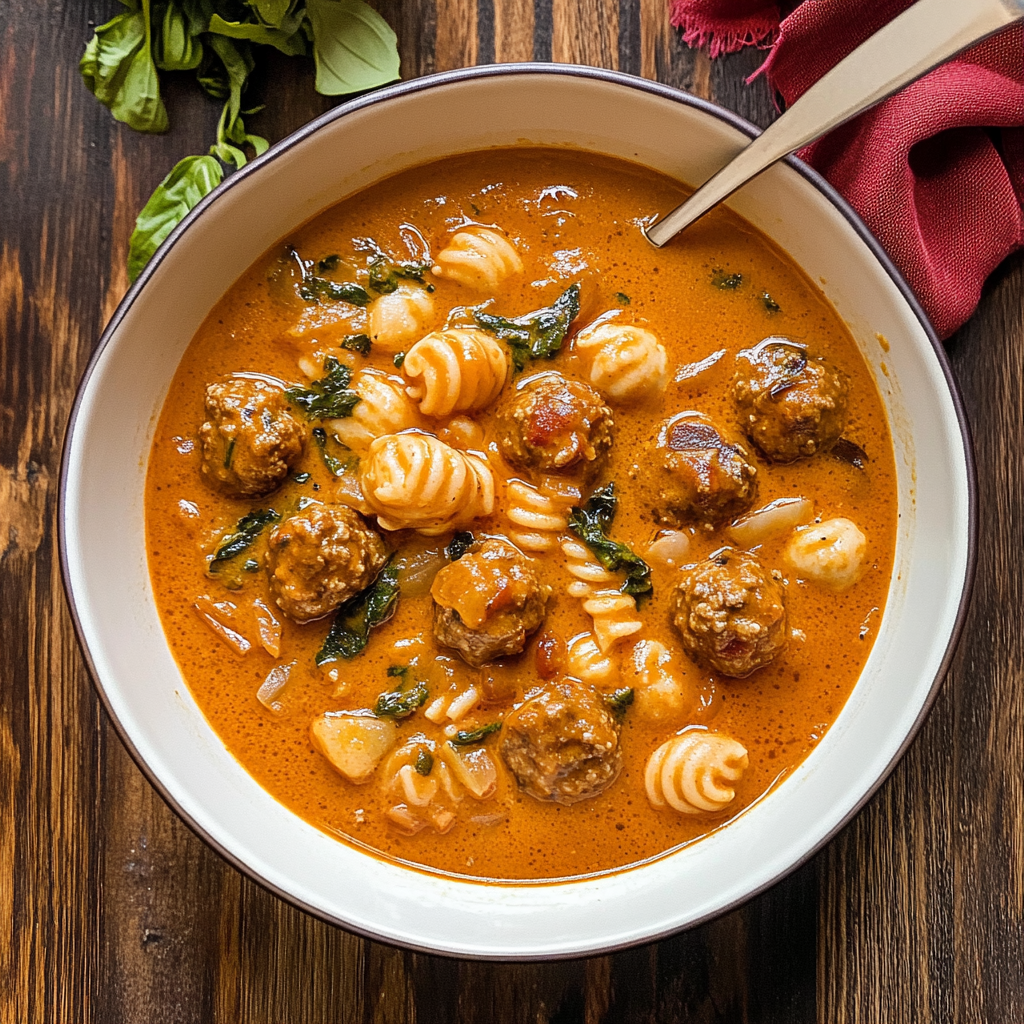 Hearty Tuscan 'Marry Me' Meatball Soup