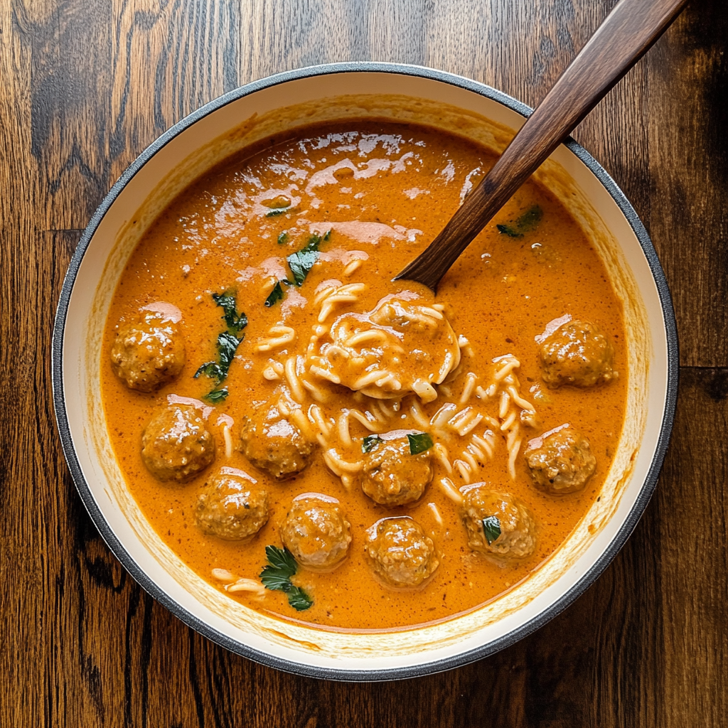 Hearty Tuscan 'Marry Me' Meatball Soup