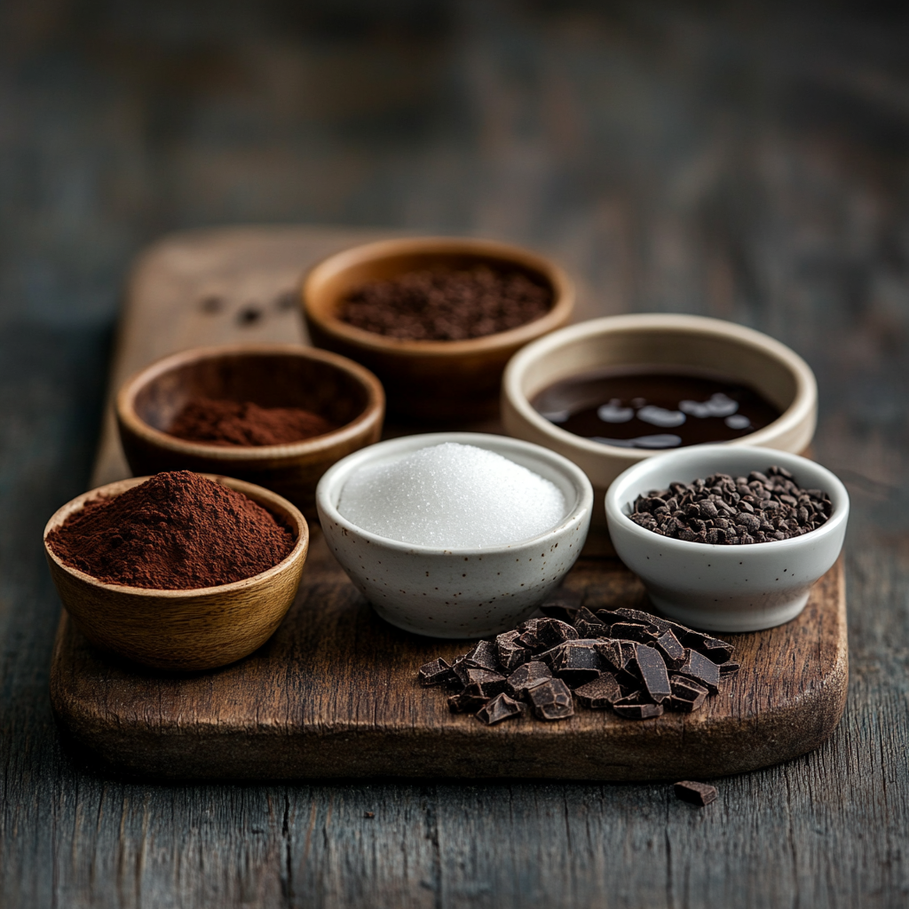 Homemade Chocolate Syrup ingredients