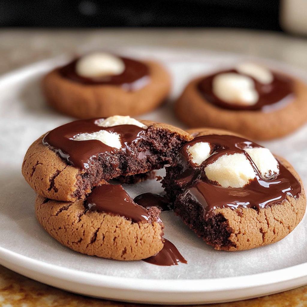 Hot Chocolate Thumbprint Cookies
