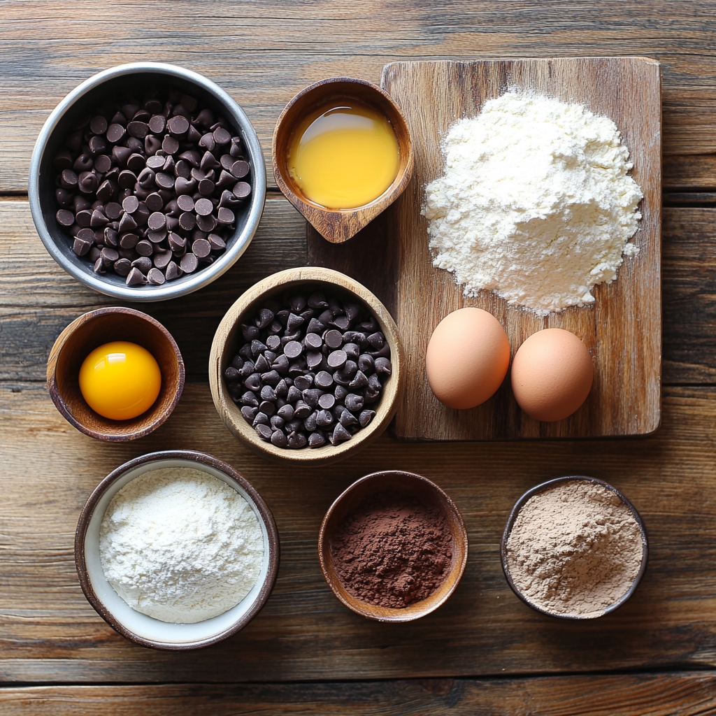 Hot Chocolate Thumbprint Cookies ingredients