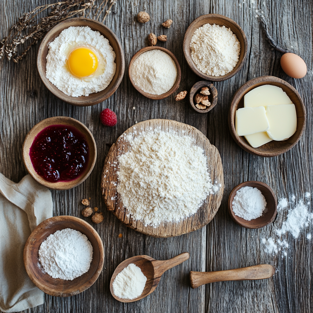 Linzer Cookies ingredients