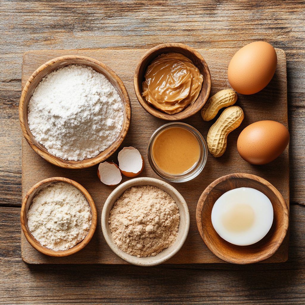 Peanut Butter Christmas Cookies ingredients