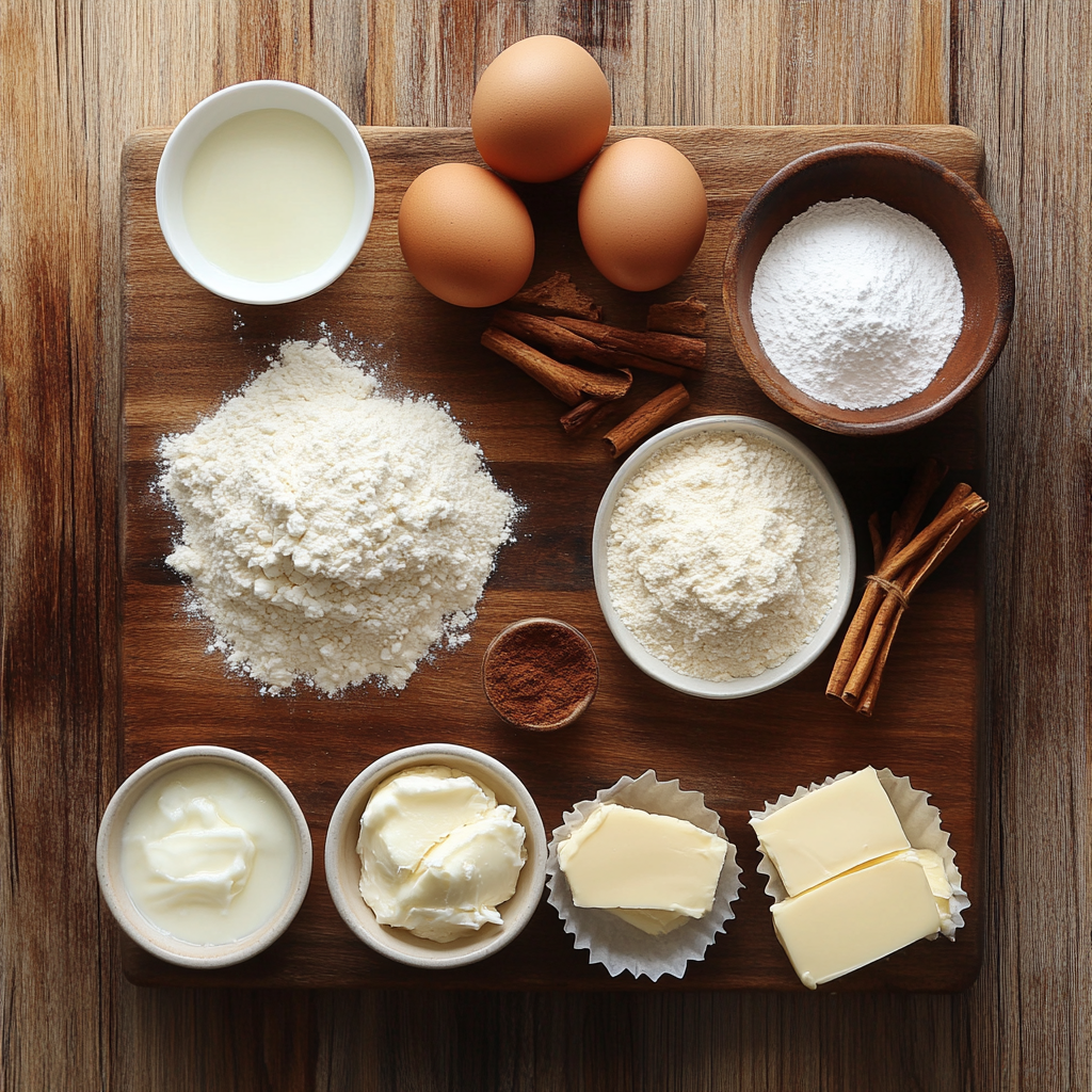 The BEST Homemade Cinnamon Rolls ingredients