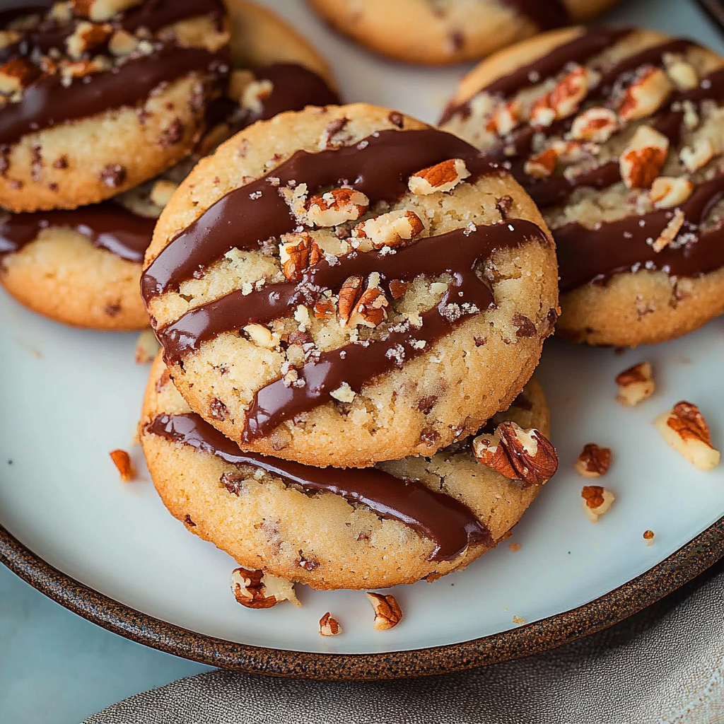 Toffee Pecan Shortbread Cookies