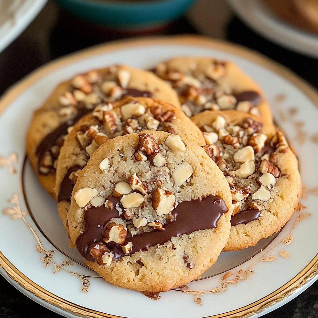 Toffee Pecan Shortbread Cookies