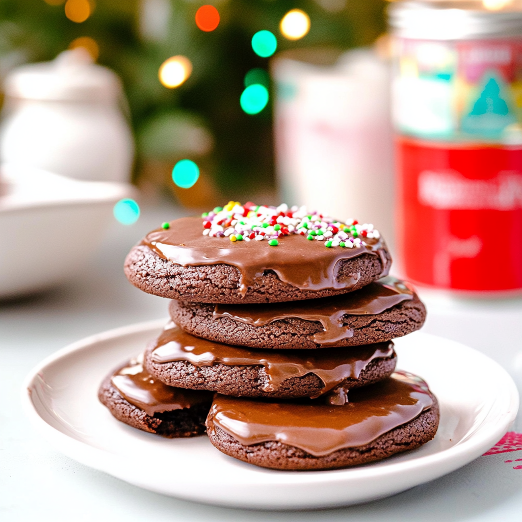 Triple Chocolate Sandwich Cookies