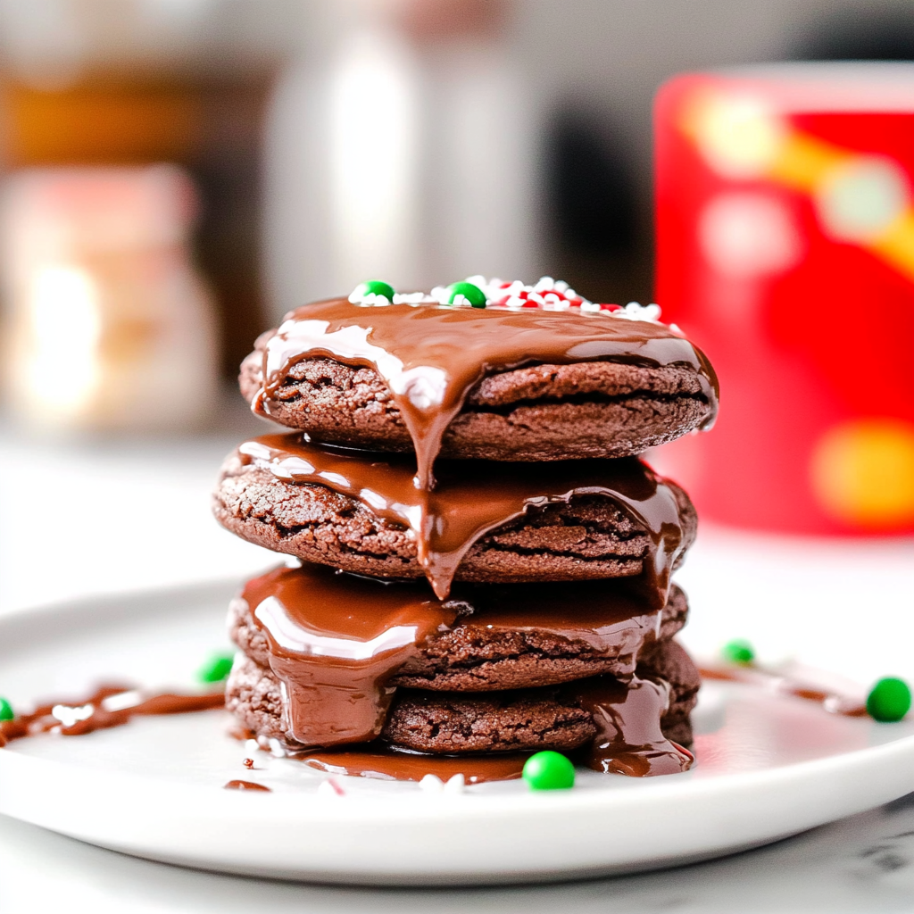 Triple Chocolate Sandwich Cookies