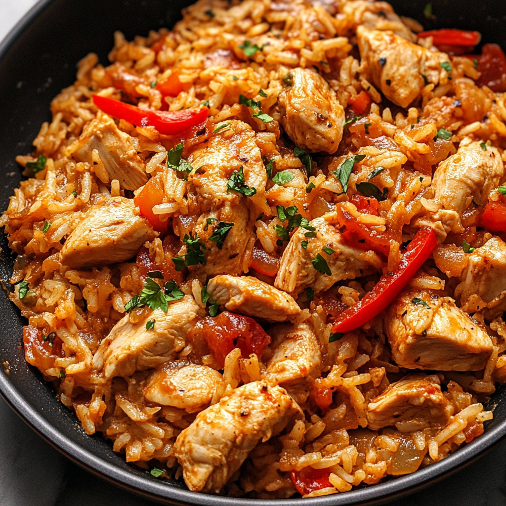 30 Minute One Pan Chicken and Rice
