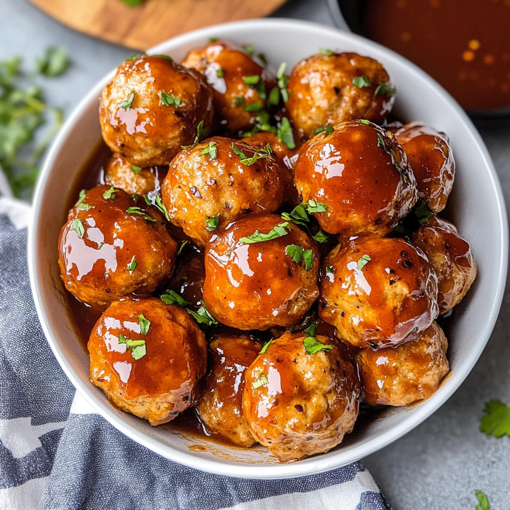 Baked BBQ Chicken Meatballs