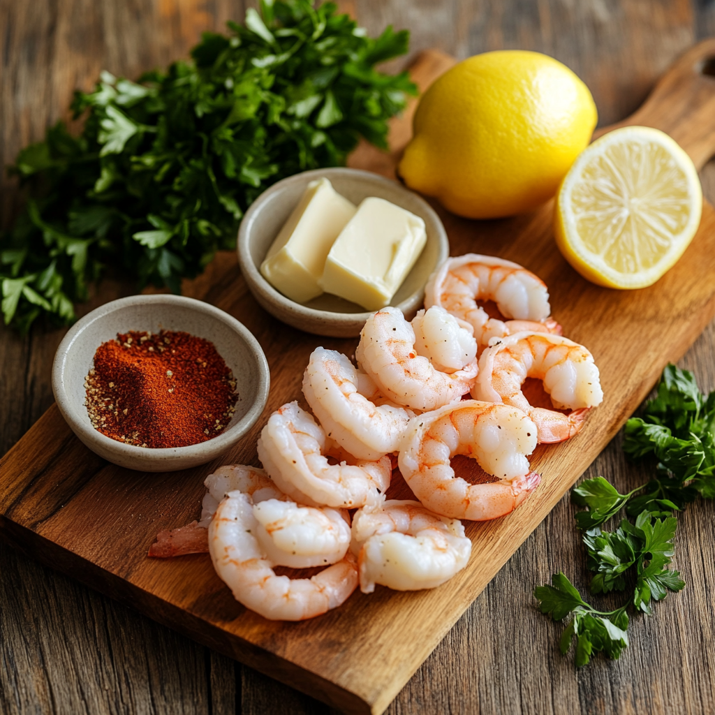 Baked Shrimp ingredients