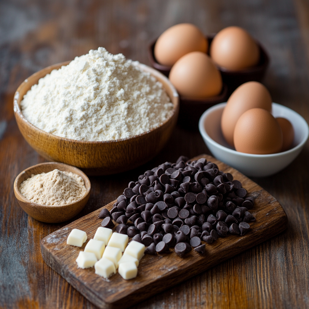 Bakery Style Chocolate Chip Cookies ingredients