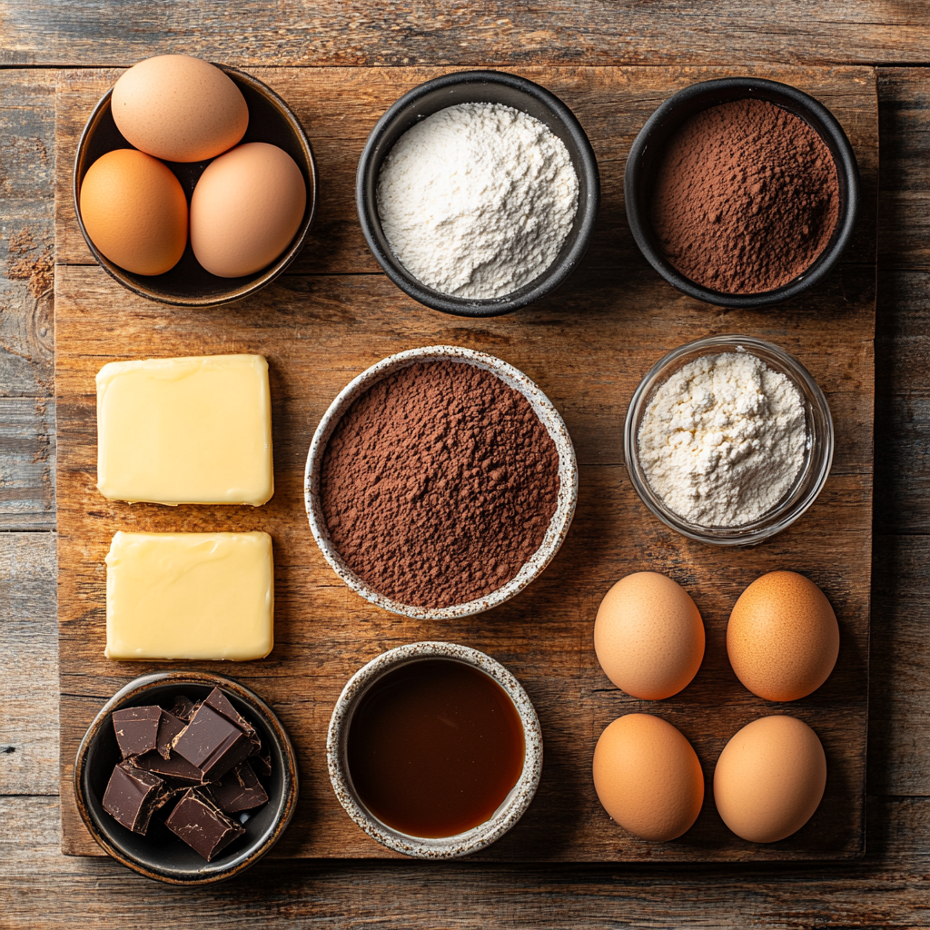 Caramel Brownies ingredients