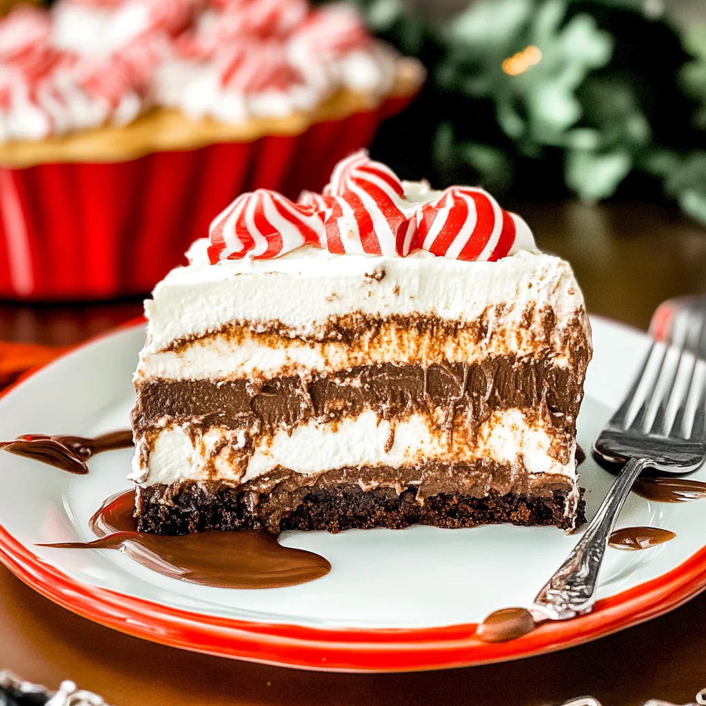 Chocolate Peppermint Lasagna