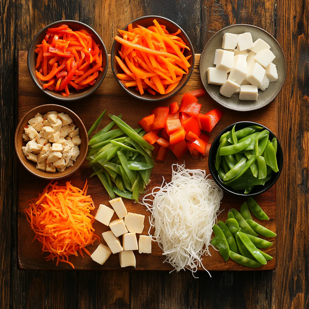 Creamy Coconut Curry Noodles ingredients