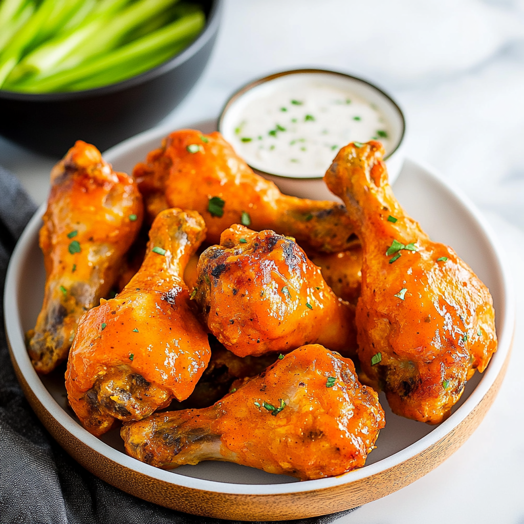 Crispy Buffalo Drumsticks – Oven or Air Fryer