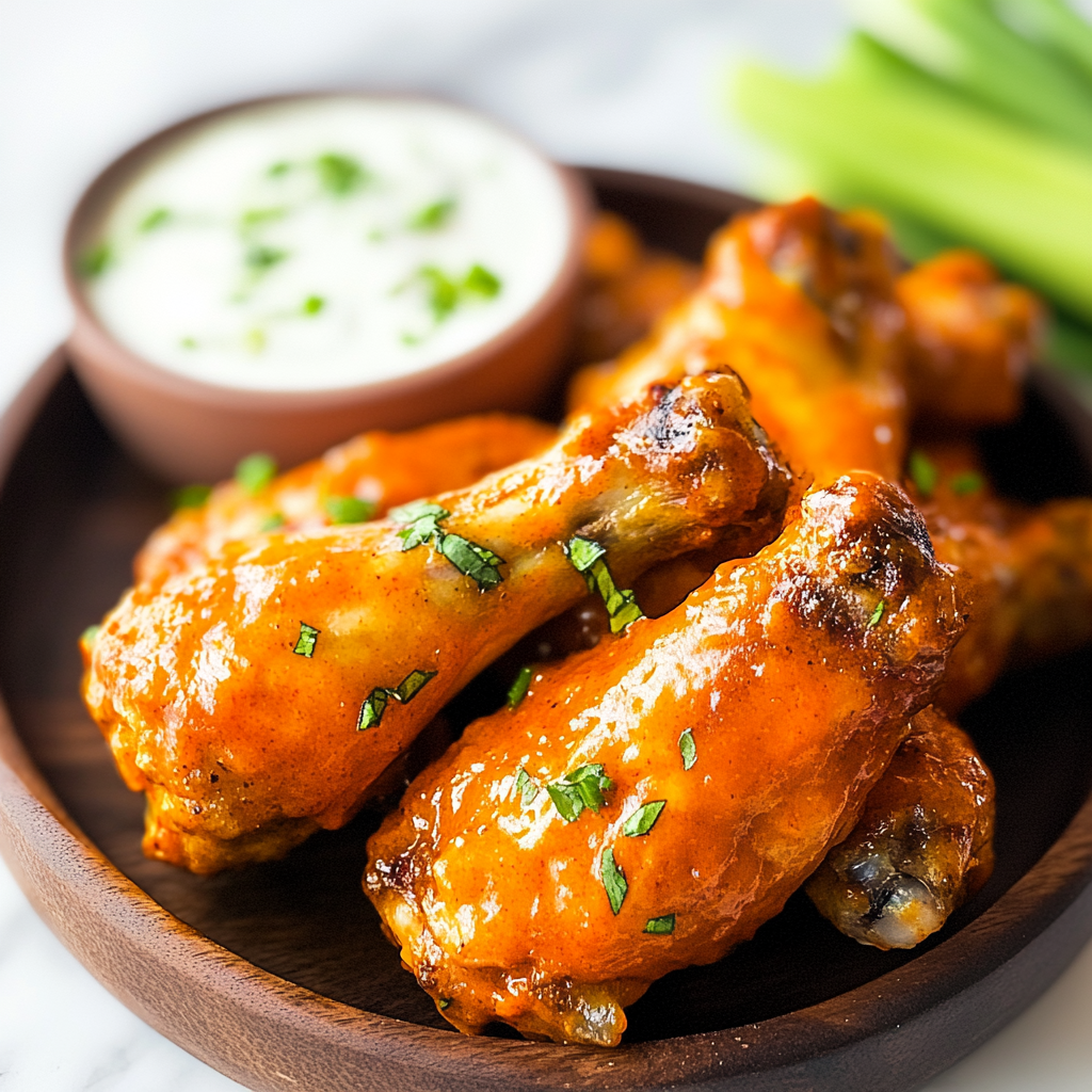 Crispy Buffalo Drumsticks – Oven or Air Fryer