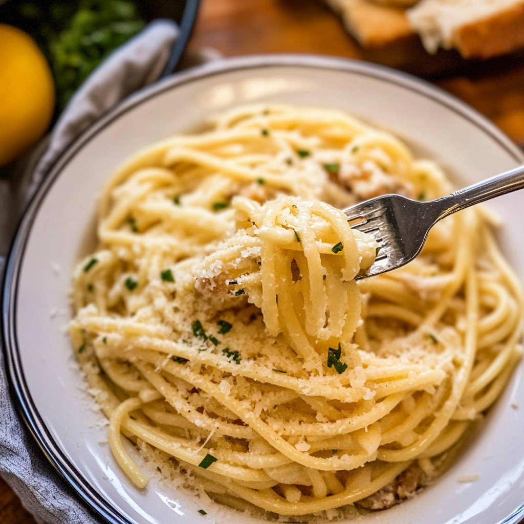 Easy Bucatini Cacio e Pepe