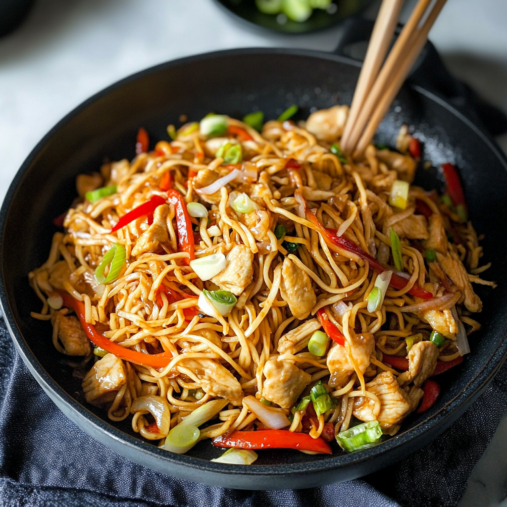 Easy Chicken Yakisoba