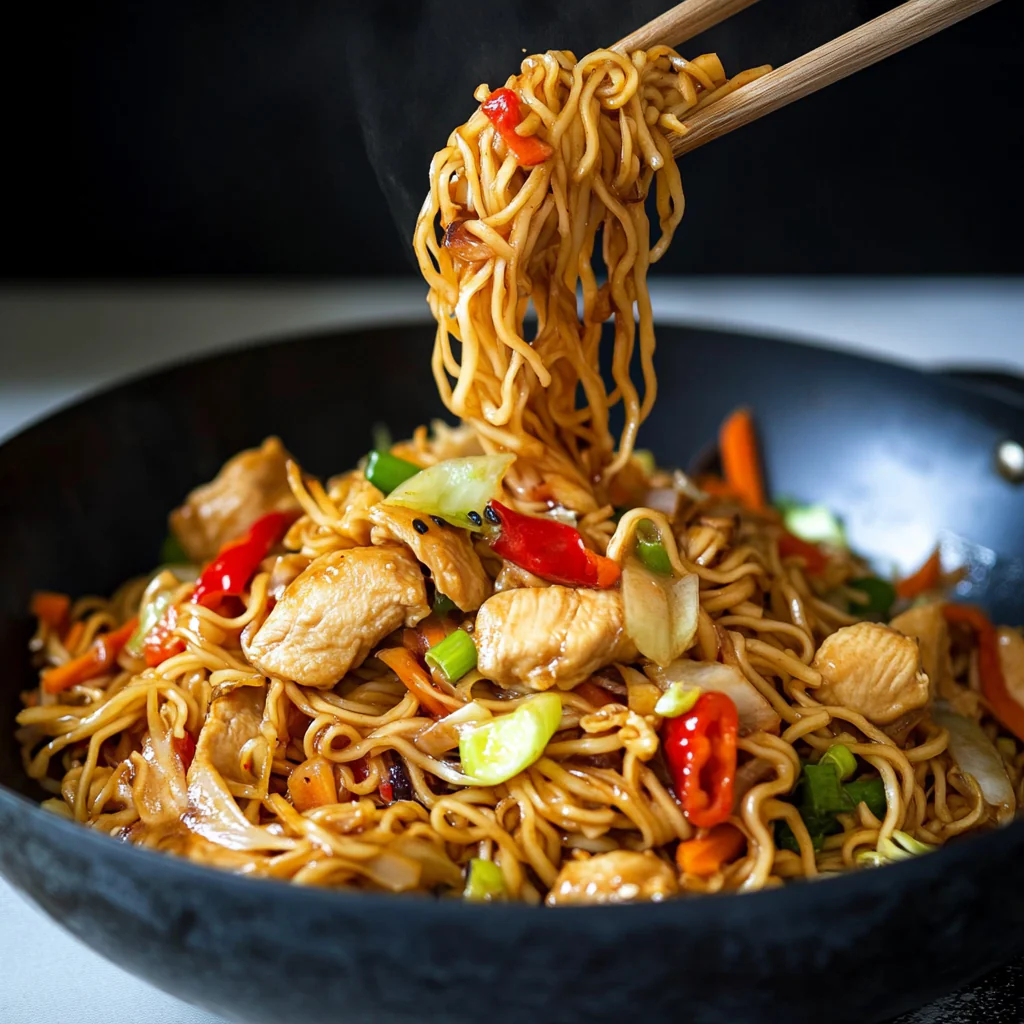 Easy Chicken Yakisoba