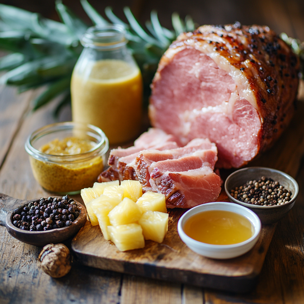Holiday Ham ingredients