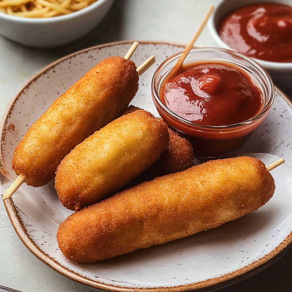 Homemade Mini Corn Dogs