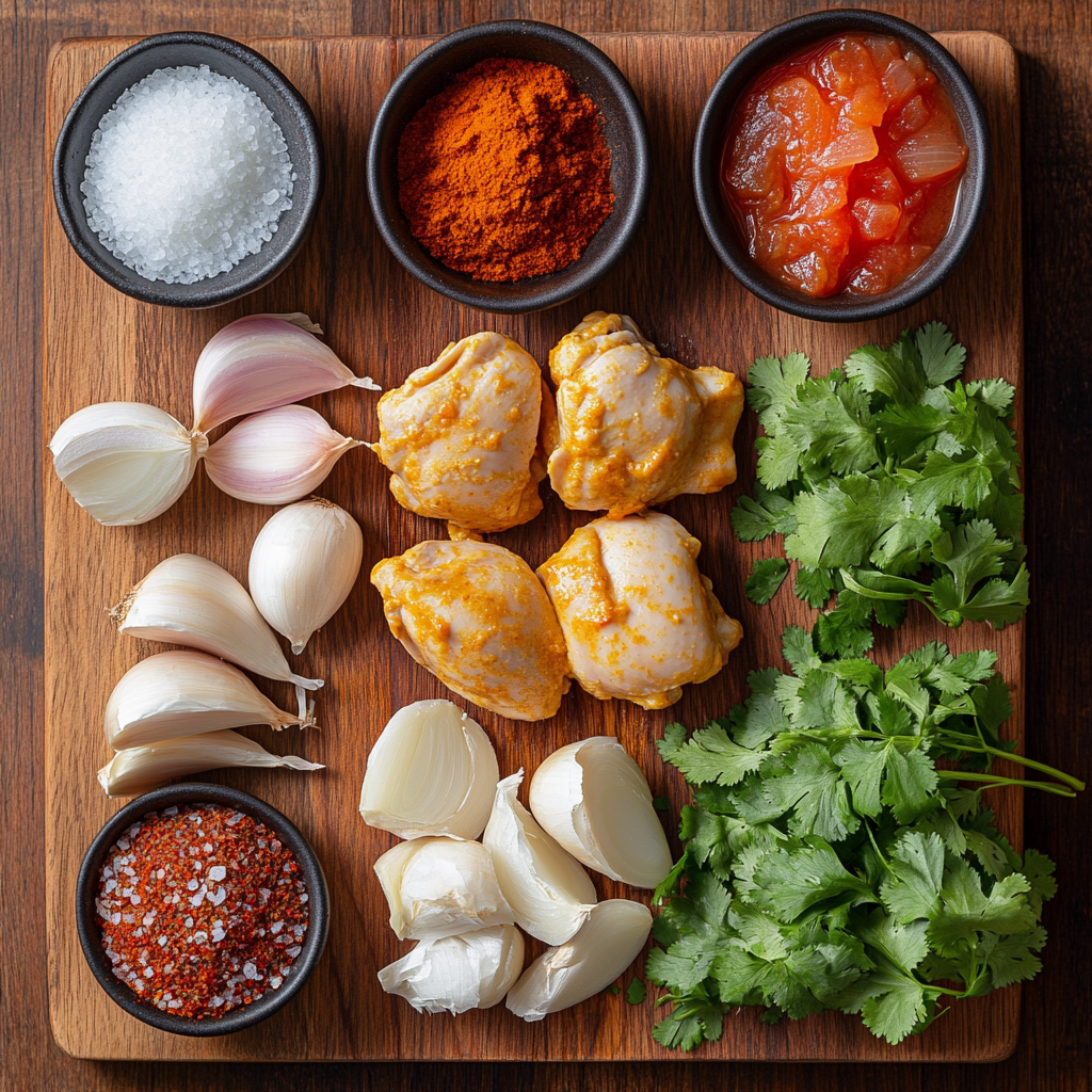 Madras Curry ingredients