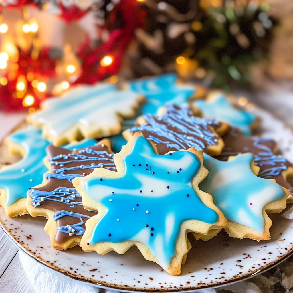 Marbled Christmas Butter Cookies Recipe