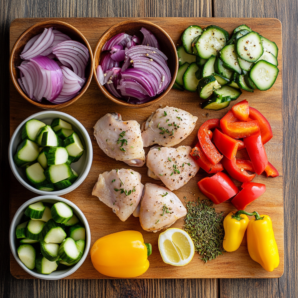 One Pan Chicken Thighs ingredients