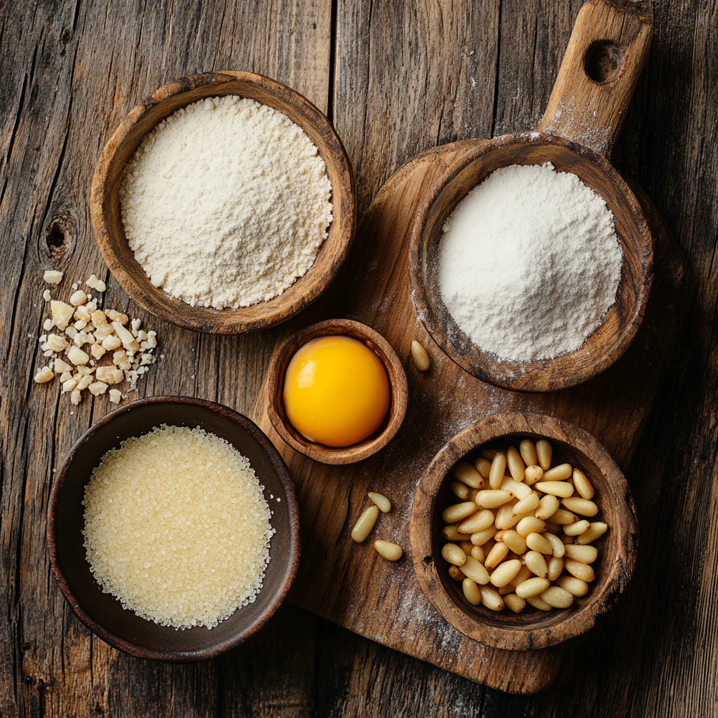 Pignoli Cookies ingredients