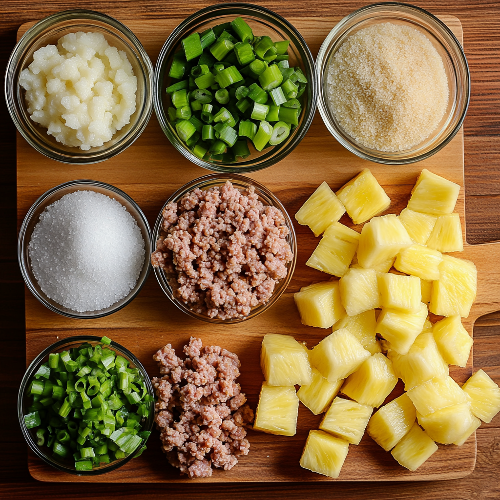 Pineapple Meatballs ingredients