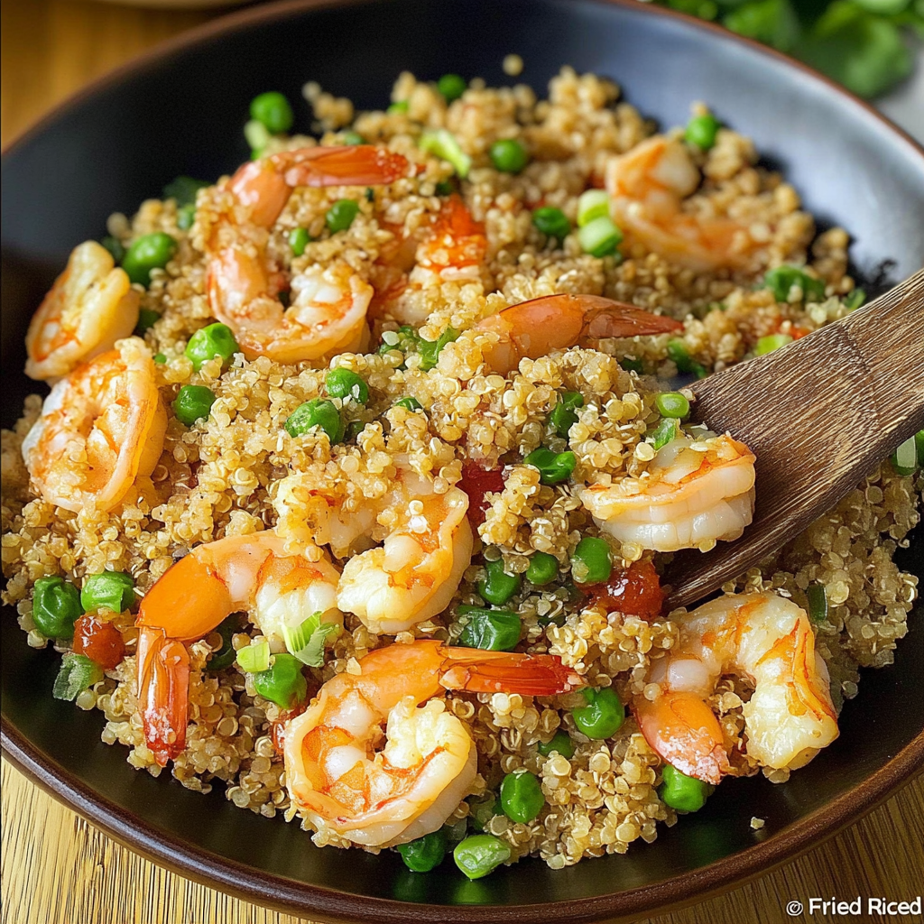 Quinoa Shrimp “Fried Rice”