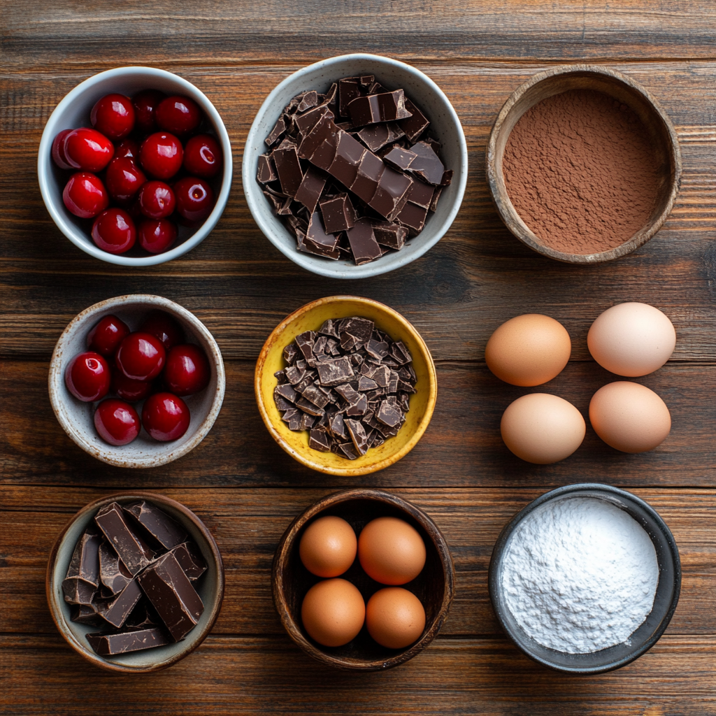 Slow Cooker Black Forest Cake ingredients