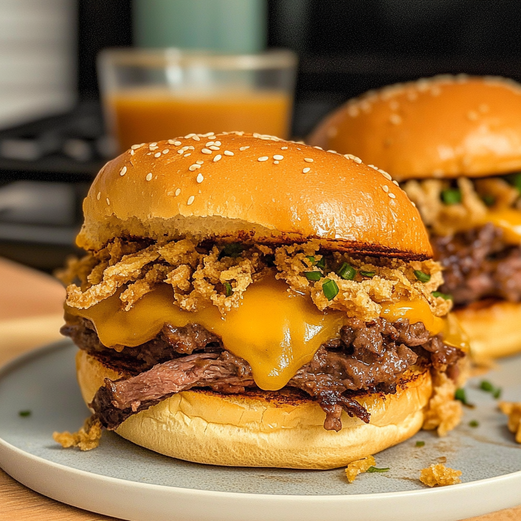 Slow Cooker Cowboy Sandwiches