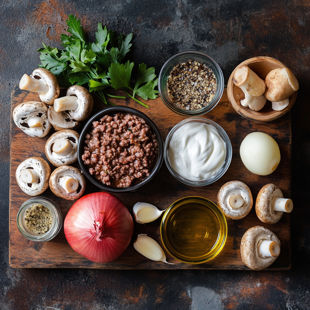 beef stroganoff with ground beef ingredients