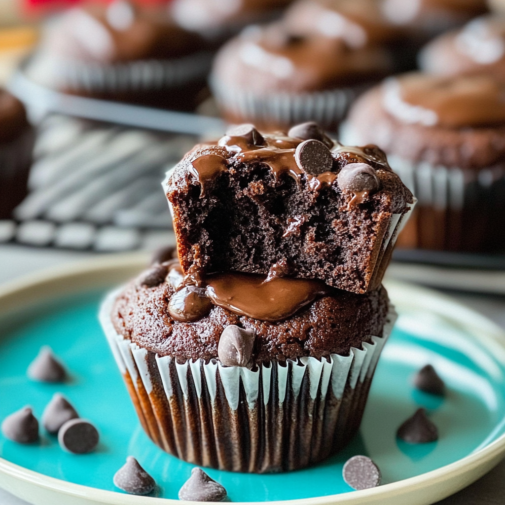 chocolate chocolate chip muffins