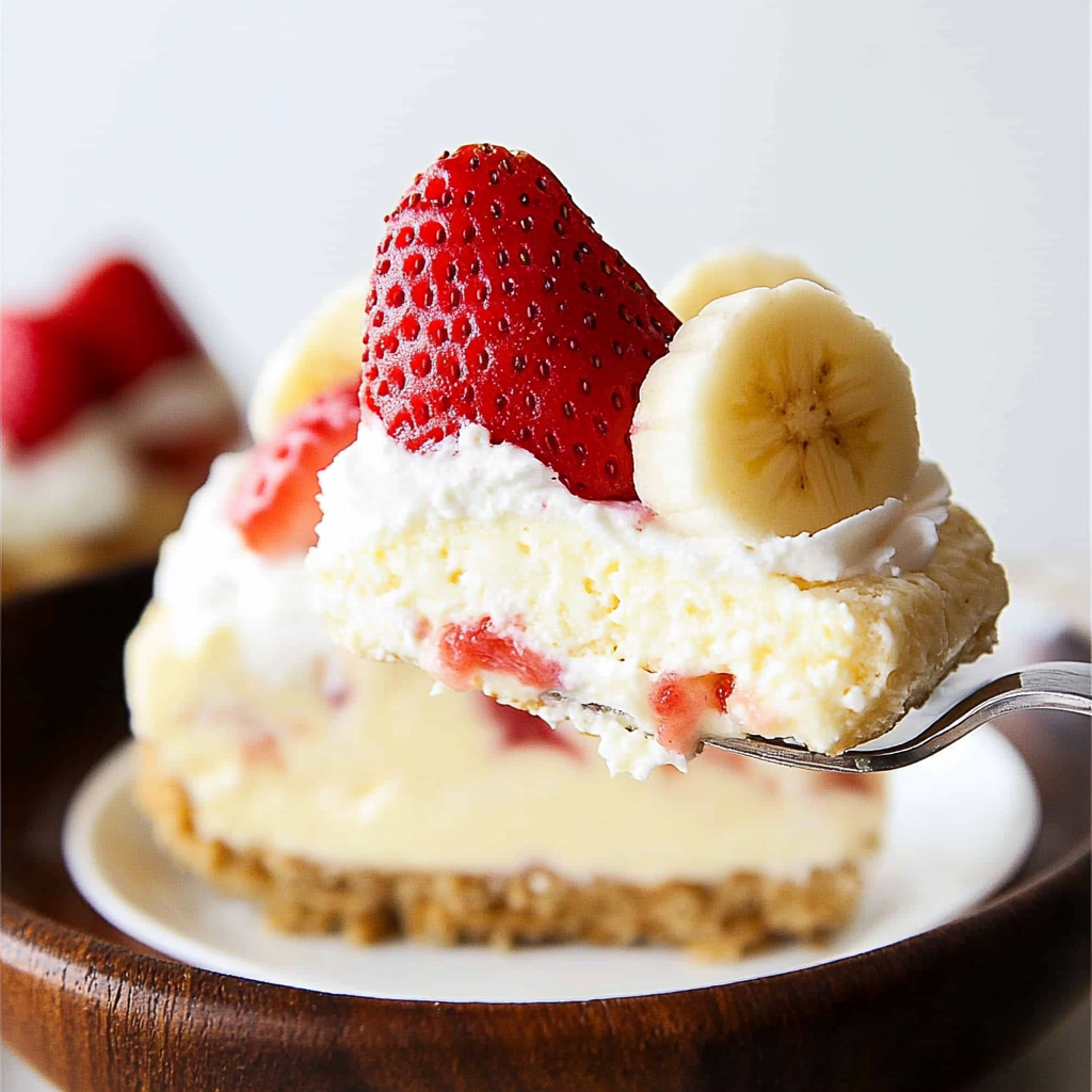 strawberry cheesecake banana pudding
