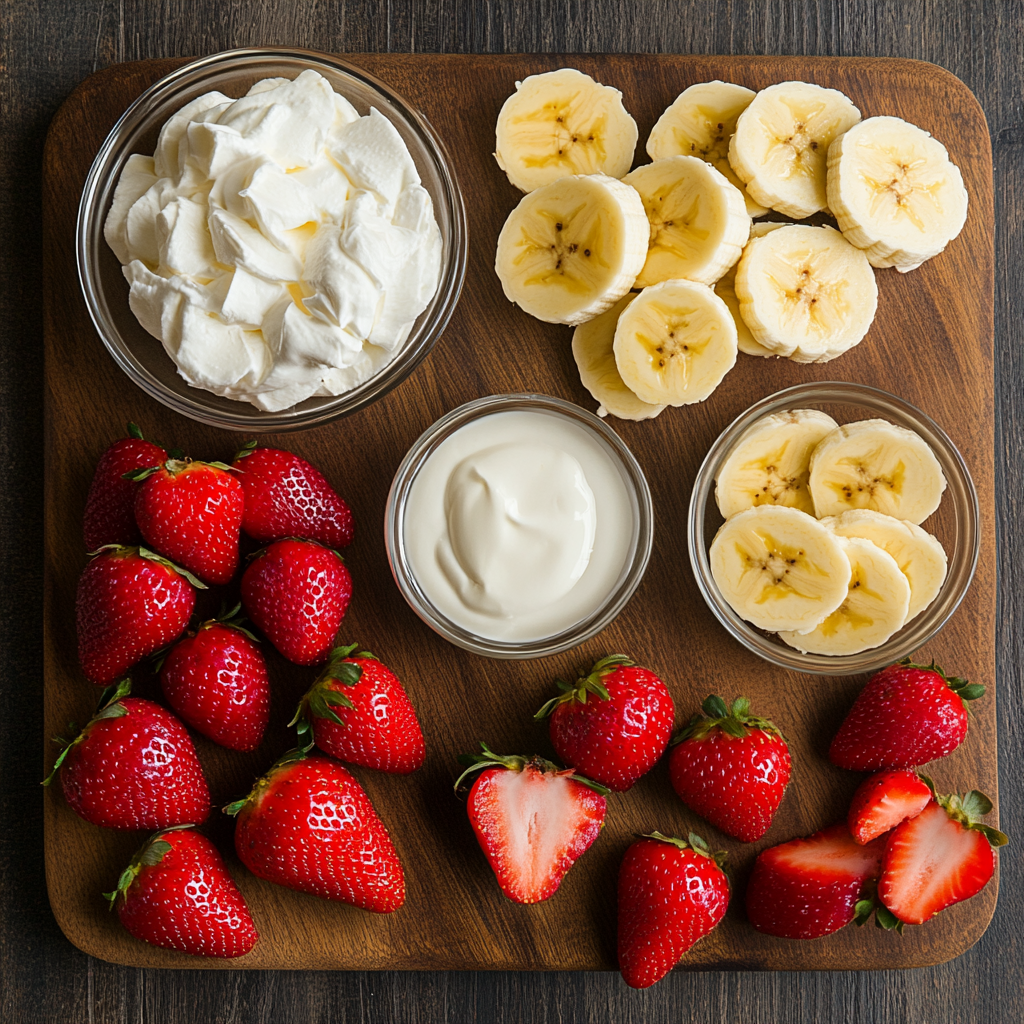 strawberry cheesecake banana pudding ingredients