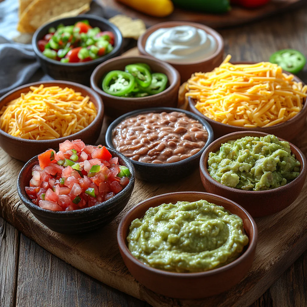 7 Layer Taco Dip ingredients