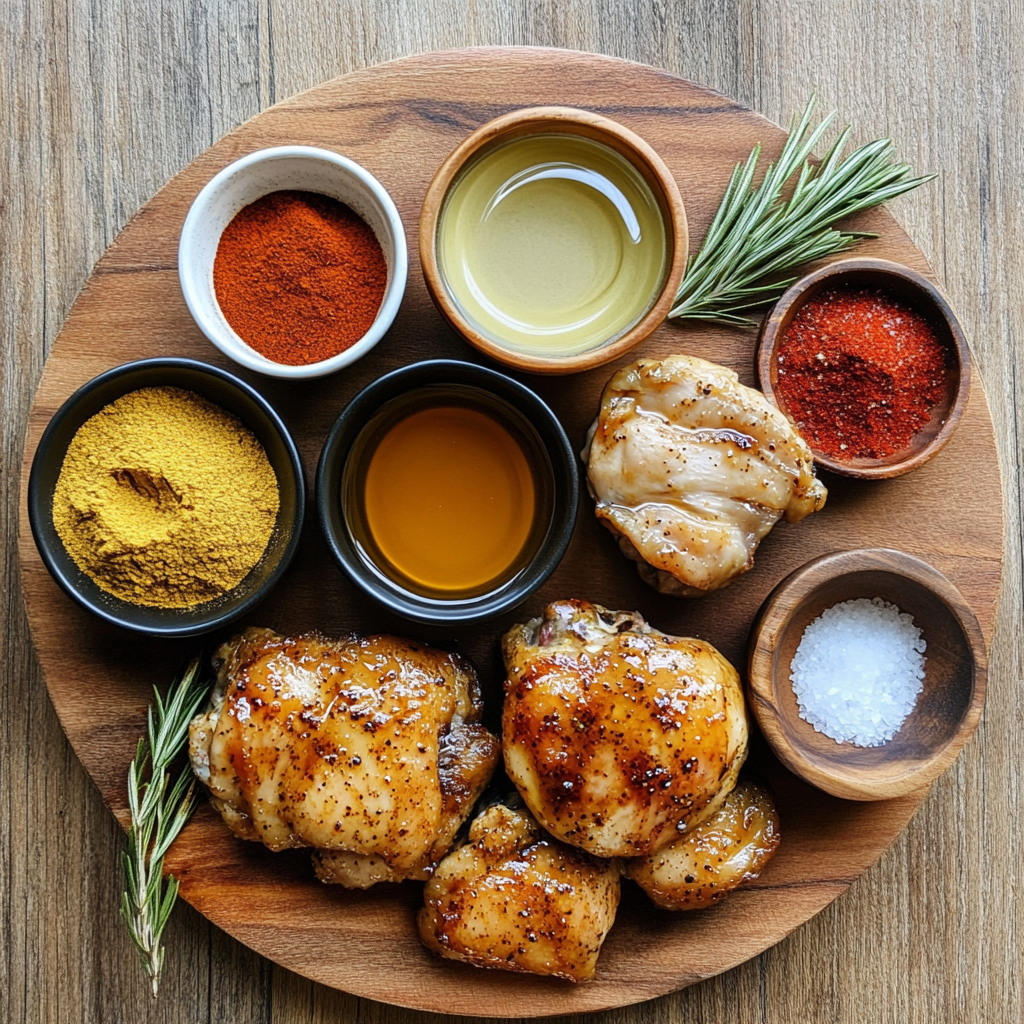 Baked Honey Dijon Mustard Chicken Thighs ingredients