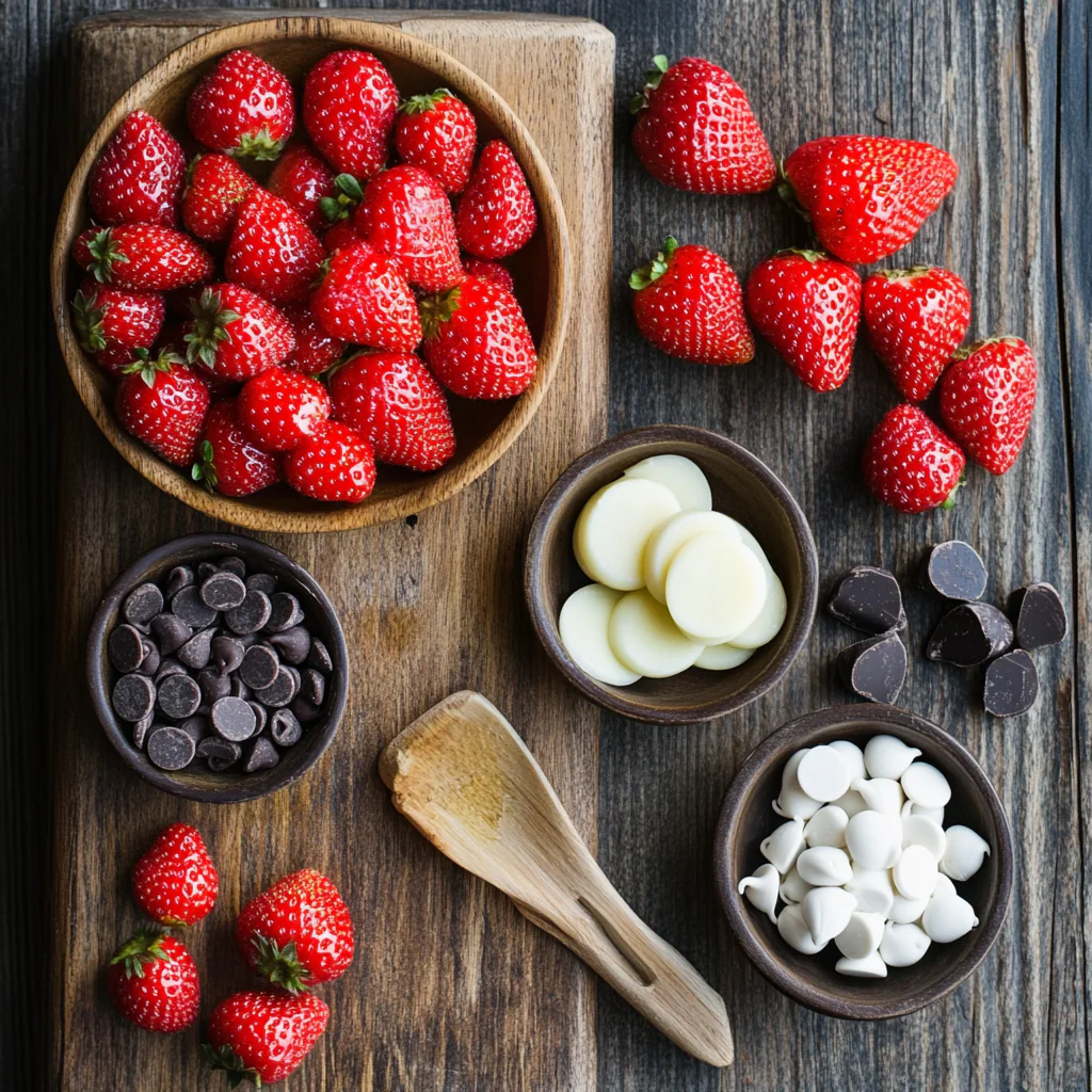 Chocolate-Covered Strawberries ingredients