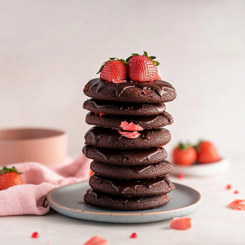 Chocolate Covered Strawberry Cookies
