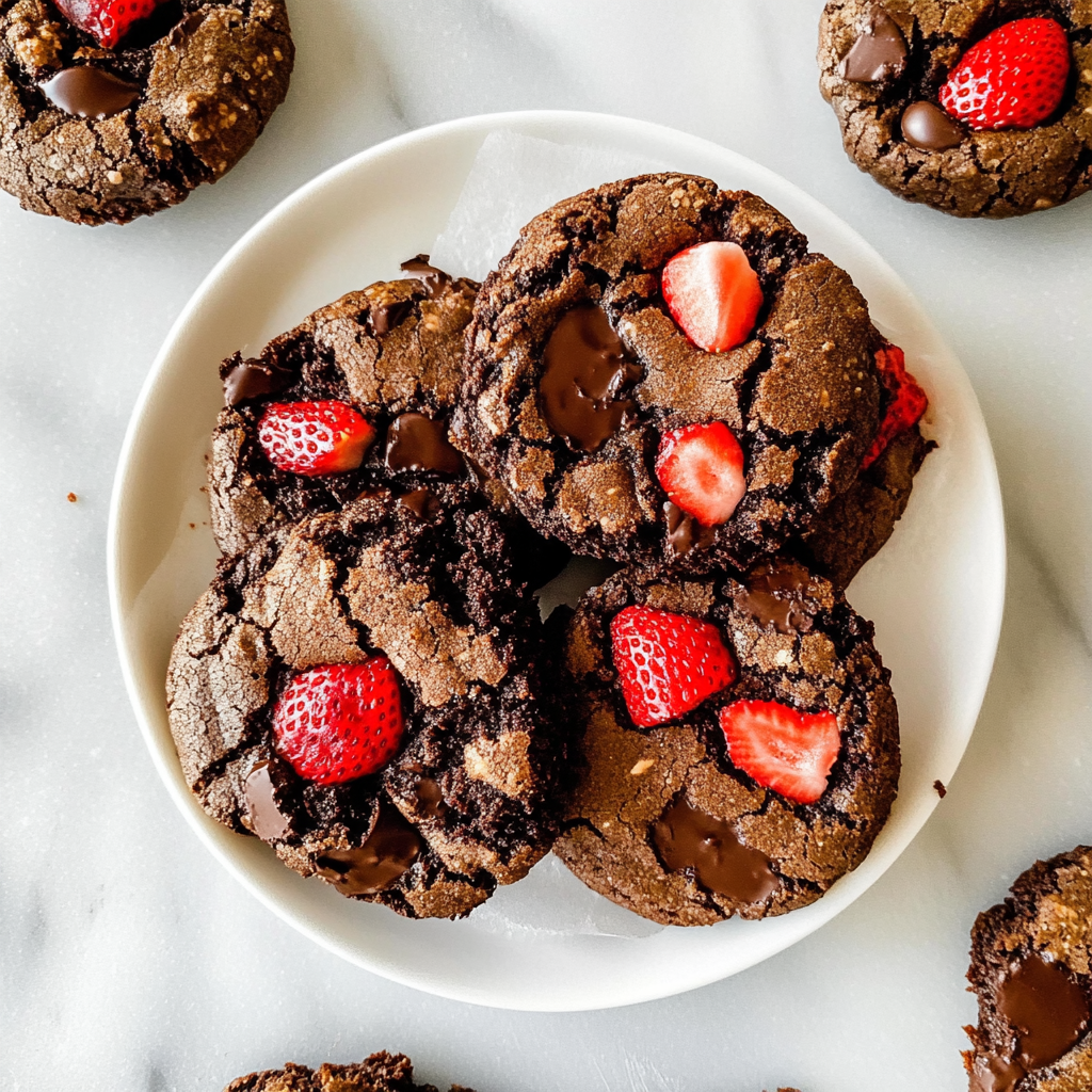 Chocolate Strawberry Cookies