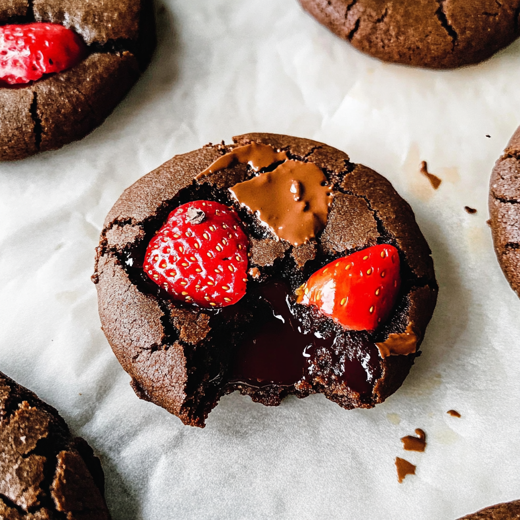 Chocolate Strawberry Cookies