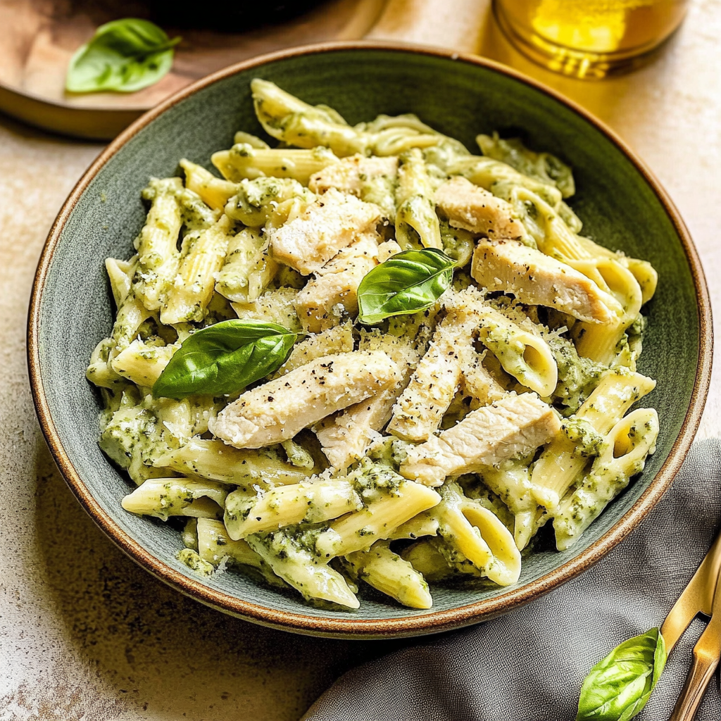 Creamy Pesto Chicken Pasta
