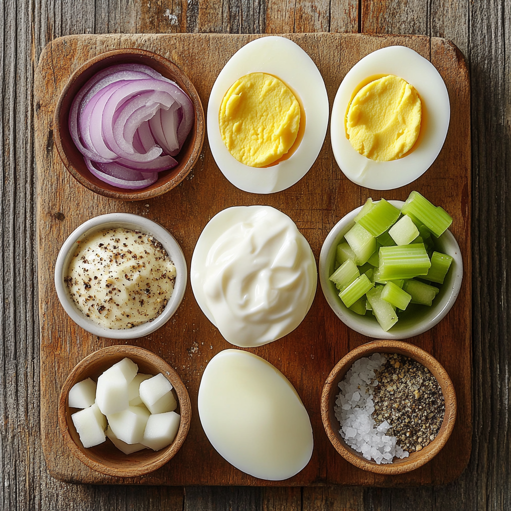 Egg Salad ingredients