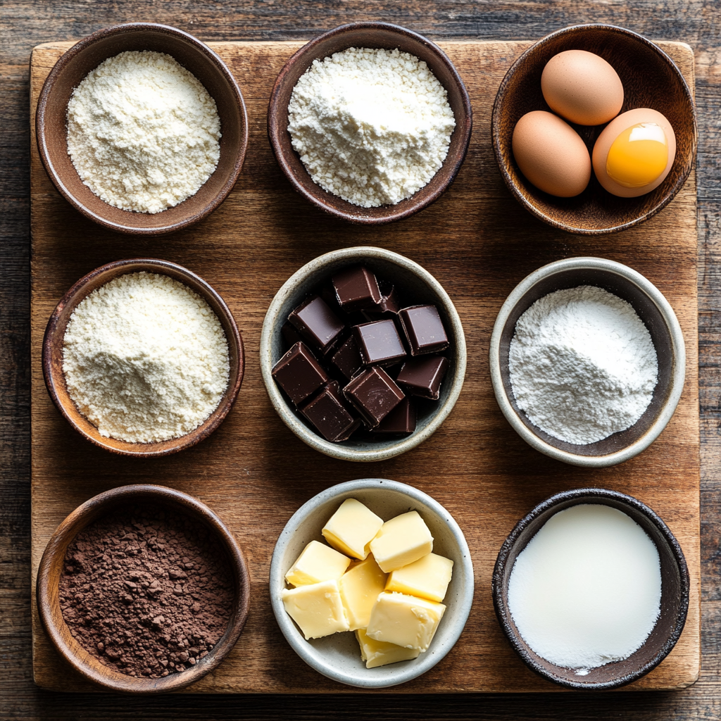 Heart-Shaped Brownies ingredients